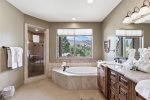 Attached Private Bathroom with Jet Bathtub, Separate Standing Shower - Elk Room Lower Level